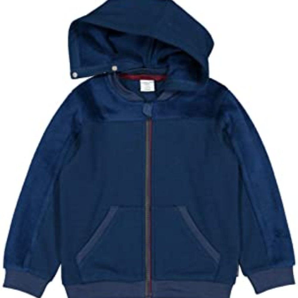 Polarn O Pyret Fleece AUTUMN STROLL HOODIE Blue Unisex 2 years-3 years